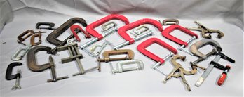 Assorted Lot Of Clamps
