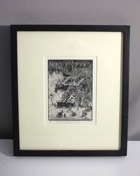 Until They Came To The River Wese' Limited Edition Linocut - Signed And Numbered