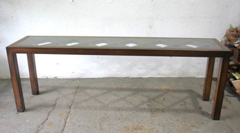 Elegant Console Table With Glass Top