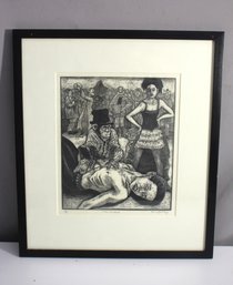 'Fallen Acrobat' Limited Edition Etching  Signed And Numbered