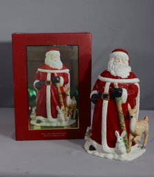 Santa Ceramic Cookie Jar Holiday Gatherings Lenox