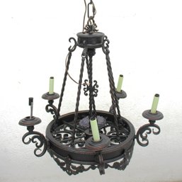 Five (5) Light Spanish Style Chandelier