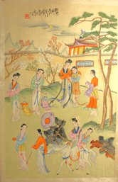 Unframed CHINESE WATERCOLOR ON SILK