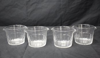 Set Of Four (4) 19th Century Glass Rinsers