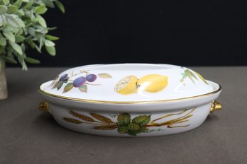 Royal Worcester Evesham Oven To Table Oval Lidded Casserole