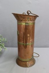 Vintage No. 5 Copper And Brass Scuttle