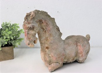 Cast Stone/Composite Han Dynasty-Style Horse Remnant Figurine