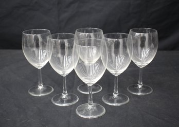 Vintage Six-Sided Stem Wine Glass