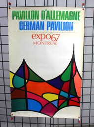 #4-unframed Expo 67  Vintage Montreal Poster