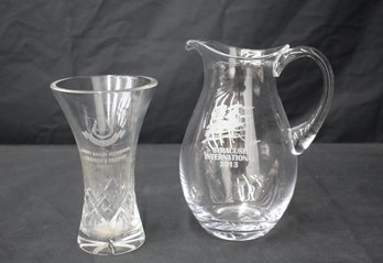 Syracuse International Award Pitcher And Trainer's Trophy Vase