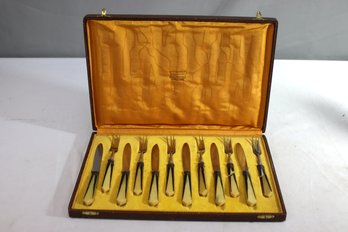 Vintage Cased Knife And Fork  Set . Maison Roshobelt