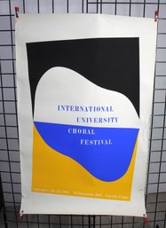 #8-unframed International University Choral Festival, Poster 1965