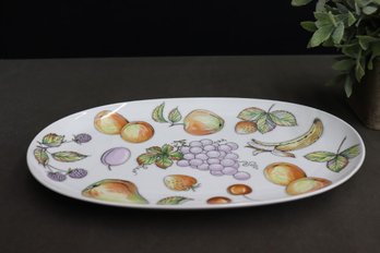 Schumann Arzberg Porcelain Fruited Oval Serving Platter