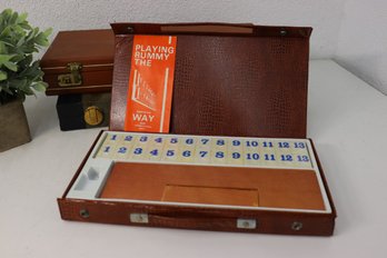 Vintage Rummy Tile Game In Case - Play  Rummy The American Way And International Way