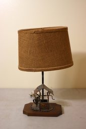 18'H Vintage Wishing Well Lamp