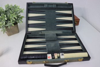 Swell Vintage Backgammon Case Set - Ready To Play