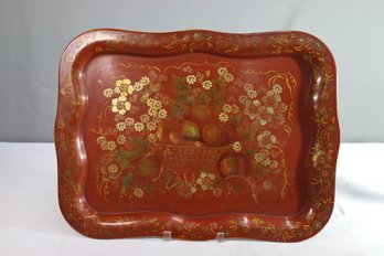 Tole Painted Serving Tray