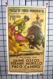 #14-Plaza De Toros Monumental Bullfighting Poster - June 21