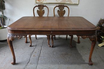 Antique Carved Wood Dining Table