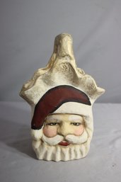 Paper Mache Christmas Santa Face Basket