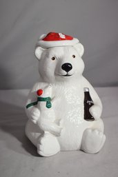 Vintage 1998 Coca Cola Polar Bear Cookie Jar