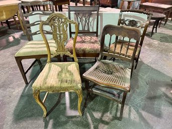 Group Lot Of Chairs
