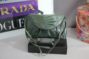 Vintage Barbara Bolan Green Bag