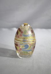 Lidded Egg-Shaped Ornamental Trinket Box