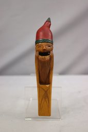 Hand-Carved Wooden Santa Gnome  Nutcracker