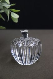 Waterford Crystal Apple With Stem Paperweight Figurine