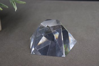 Vintage Steuben Glass Polygon Prism Figurine