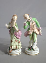 Pair Of Porcelain Figurines  Occupied Japan Era