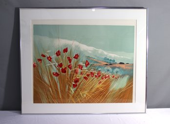 Vintage 'Fleurs  Des Champs' By Gilbert Michaud Numbered Limited Edition Lithograph