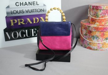 Vintage Joseph B Exclusive New York Multi Color Soft Leather Handbag