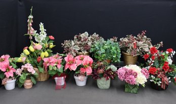 Group Lot Of  Artificial Flowers