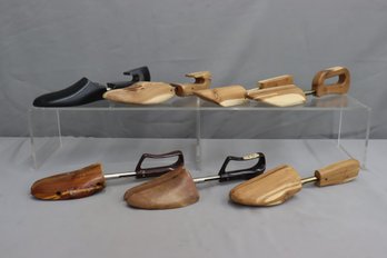 Group Lot Of Wooden Shoe Tree Stretchers
