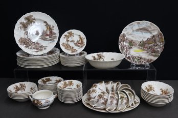 Group Lot Of The Old Mill AND Olde English Countryside By Johnson Bros. Dinner Ware