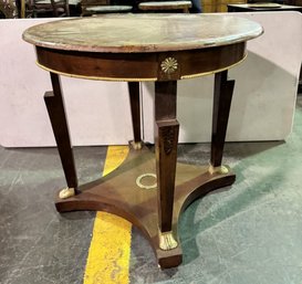 Round Empire Pedestal Table