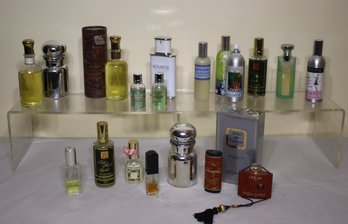 Group Lot Of Cologne Bottles, Body Wash, And Other Fine Smelling Notions