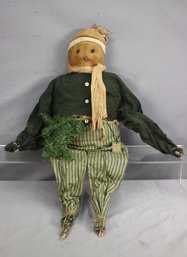 Bud Barn Pumpkin Head Scarecrow Figurine