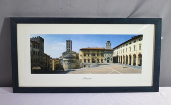 Framed Print Of Photograph Of Piazza Grande Arezzo Italy