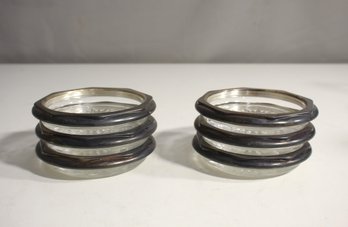 Set Of 4 Vintage Silver Plated Coasters-4' Round