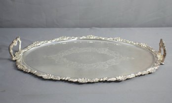 Vintage James Dixon & Sons Oval Two Handle Tray