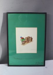 Vintage Color Drawing The Ale Corner By Stephen Biesty, Framed