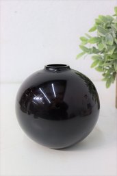 Two's Company Handblown Round Small Mouth Vase