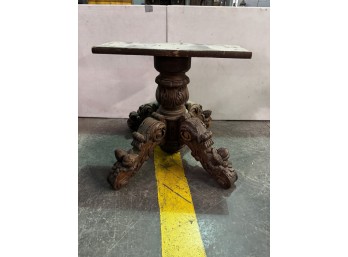 Carved Table Base 23.5'h
