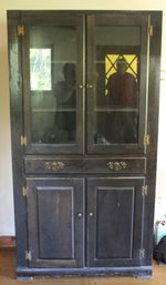 Antique Double Door Corner Cabinet