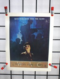 #47-Vintage WWII Women's Army Corps (WAC) Poster - 'Mine Eyes Have Seen The Glory'