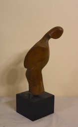 Vintage MCM Stylized Human Form Carving