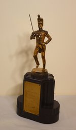 Vintage Trophy With In Action Band Leader Figurine